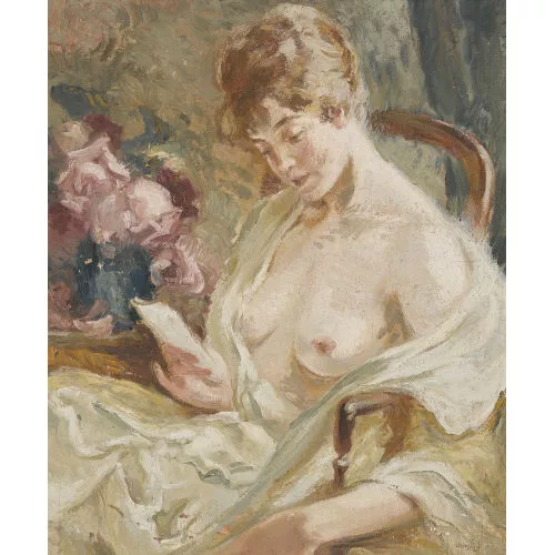 Charles-Émile Hornung — Dame bei der Lektüre.