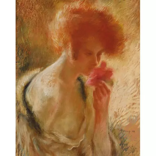 Femme à la fleur