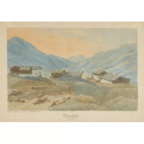 Charles-Frédéric Baumann — "Dürrenboden gegen den Cassana Bünden".