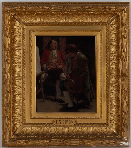 Charles Giron — Le peintre et son modèle