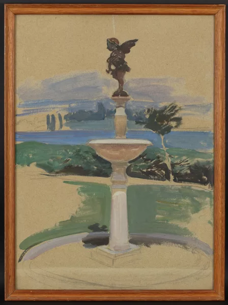 Charles Giron — Fontaine de son jardin à Morges,