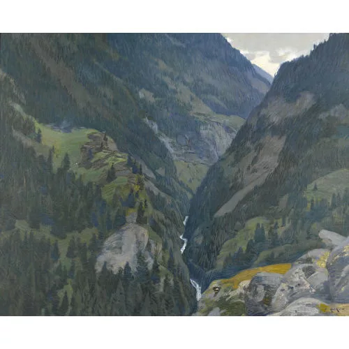 Charles Giron — "Paysage de montagne".