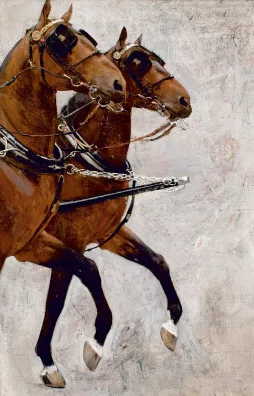 Charles Giron — Etude de chevaux