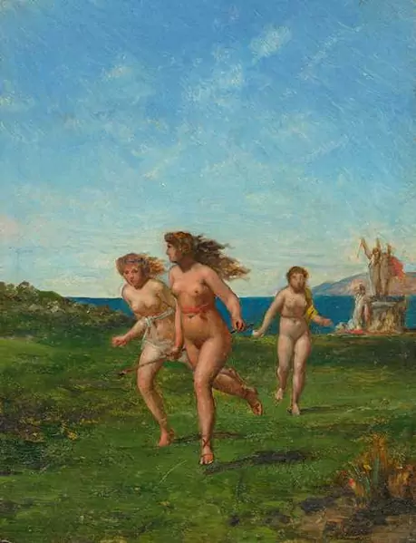 CHARLES GLEYRE — Penthée poursuivi par les Ménades. 1859–64. — Koller Auktionen