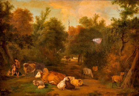 Troupeau en forêt