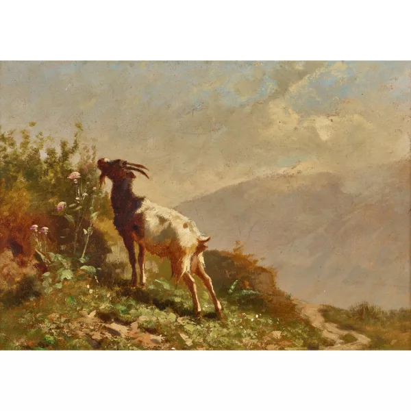 Charles Humbert — Ziege auf der Alp.