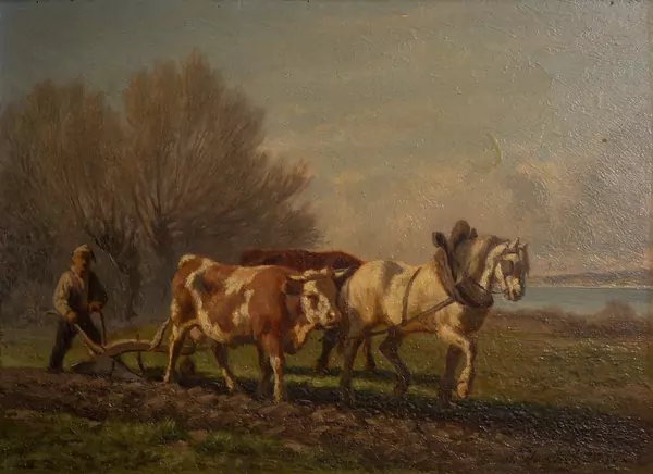 Charles Humbert (1813-1881), "Le labour" — DognyAuction