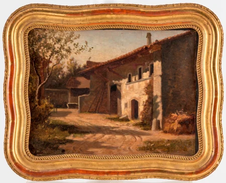Maison à Founex et entrée de la cour Etier