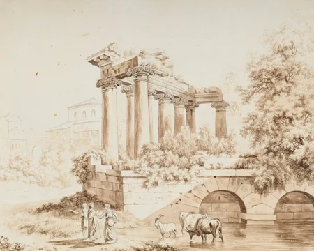 Le Temple de Saturne à Rome