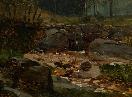 Paysage au ruisseau