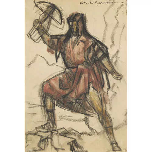 Charles L’Eplattenier — Studie zu einer Szene mit Wilhelm Tell.