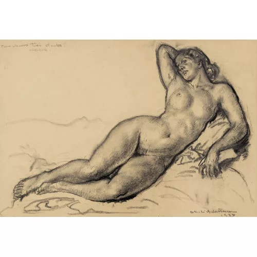 Charles L’Eplattenier — Femme couchée.