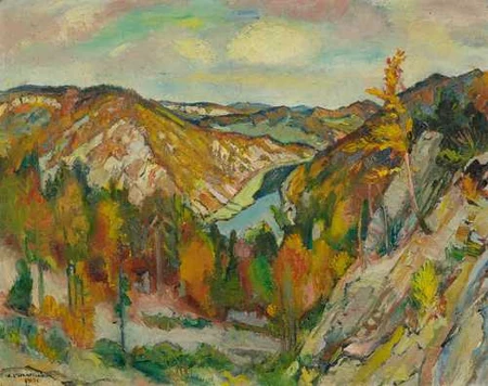 CHARLES L'EPLATTENIER — Vallée du Doubs vers Biaufond, 1931. — Koller Auktionen