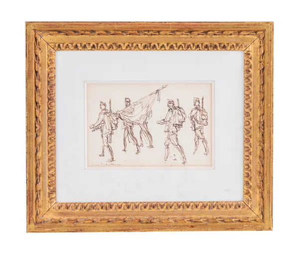 Charles L’Eplattenier — Etude de soldats suisses
