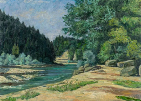 Le Doubs en été, 1941