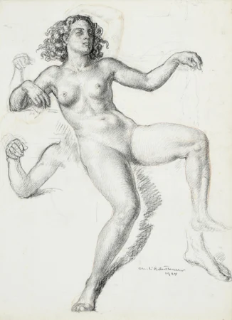 Etude d'un nu féminin