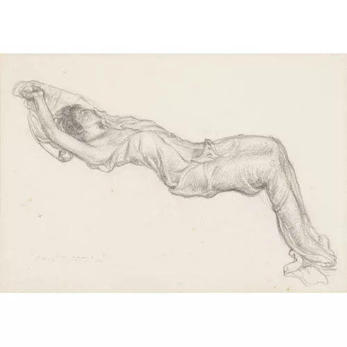 Charles L’Eplattenier — Femme étendue à la draperie.
