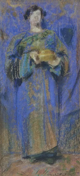 Charles L’Eplattenier — Figure vêtue d'une longue tunique