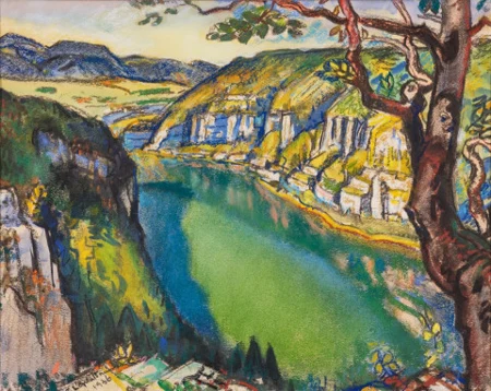 Landschaft am Doubs, 1936