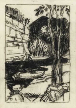 Paysage à la barque