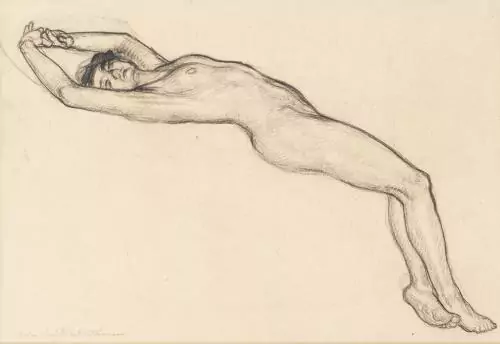 Charles L'EPLATTENIER (1874-1946),"Nu couché" — DognyAuction