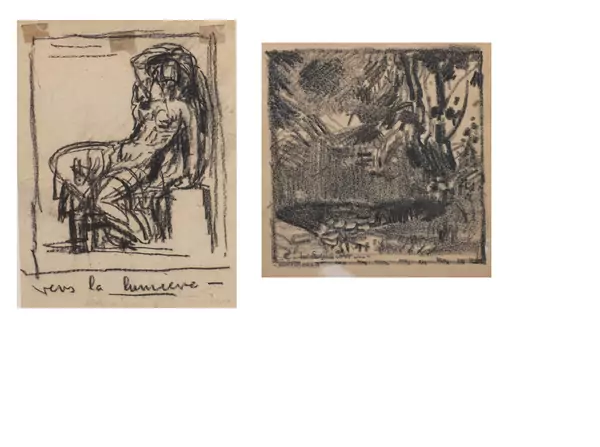 Charles L'EPLATTENIER (1874-1946), ensemble de trois œuvres graphiques — DognyAuction