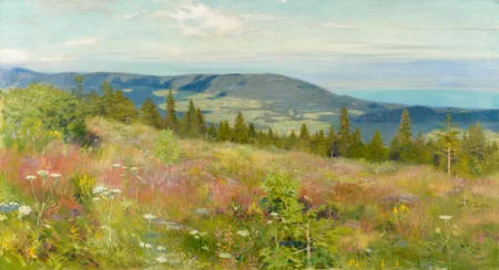 Val de Ruz avec la montagne de Chaumont, 1902