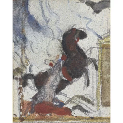 Charles L’Eplattenier — Sich aufbäumendes Pferd.