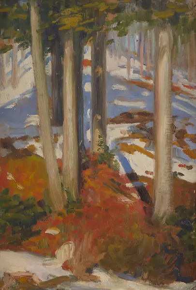 Charles L'EPLATTENIER (1874-1946), "Vue de forêt" — DognyAuction