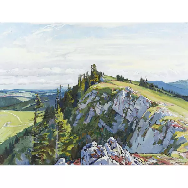 "Matin sur les rochers Brun"