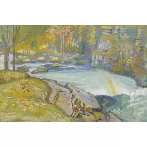 Bachlandschaft im Herbst