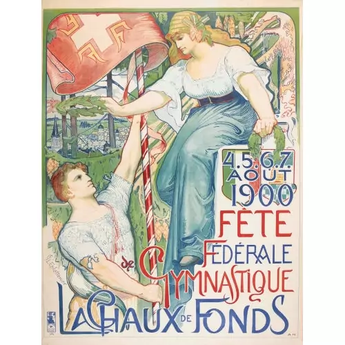 "1900 Fête Fédérale de Gymnastique La Chaux-de-Fonds"