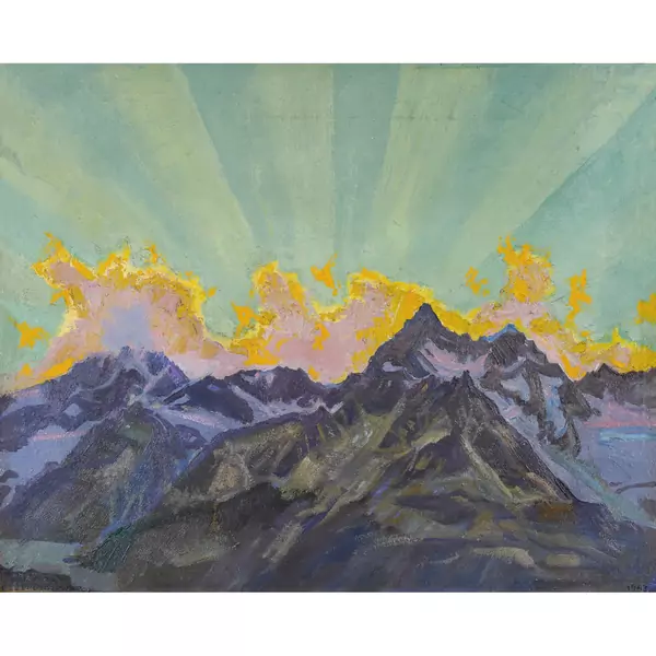 "Gabelhorn - nuages du soir"