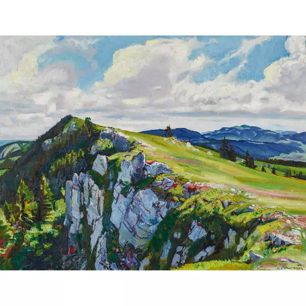 "Chasseral vu du Mont Racine"