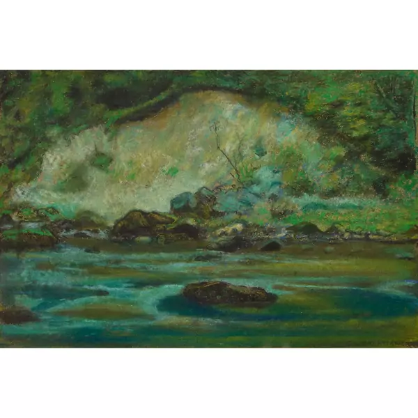 Steinige Uferlandschaft