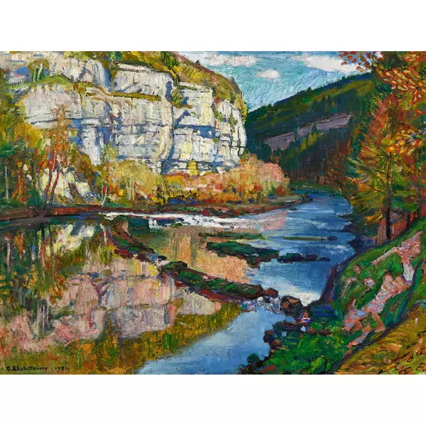 "Le Doubs. Barrage du Moulin Calame"