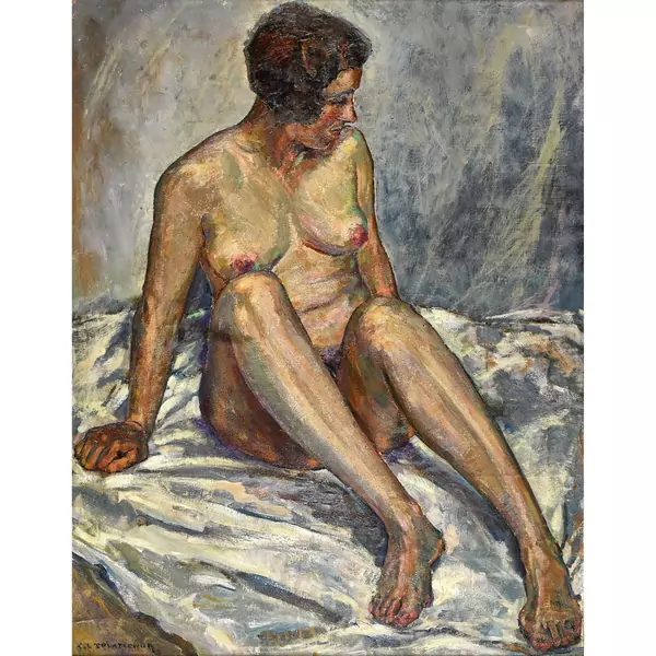 Sitzender weiblicher Akt