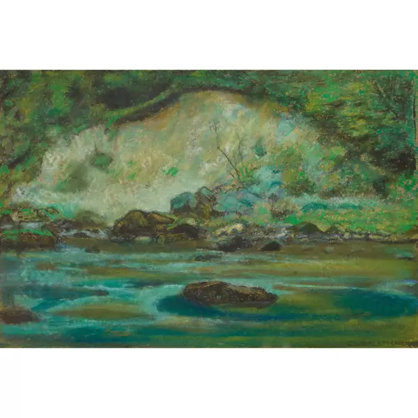 Steinige Uferlandschaft