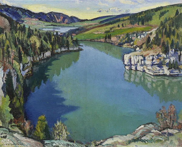 Charles L’Eplattenier — Bassin du Doubs Printemps, 1932