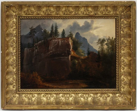 Paysage de montagne animé