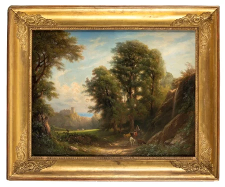 Paysage de campagne animé