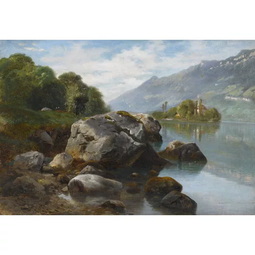Charles-Louis Guigon — "Lac de Brienz".