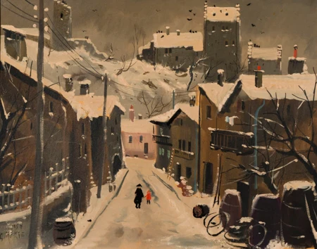 Personnages dans une ruelle