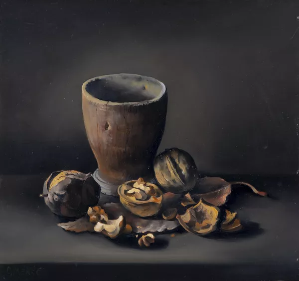 Charles Menge (1920-2009), "Nature morte aux noix" — DognyAuction