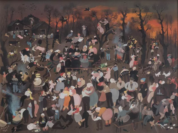 Charles Menge (1920-2009), "Fête en forêt" — DognyAuction