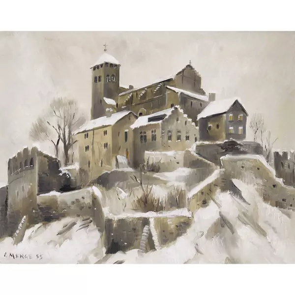 Notre-Dame de Valère sous la neige