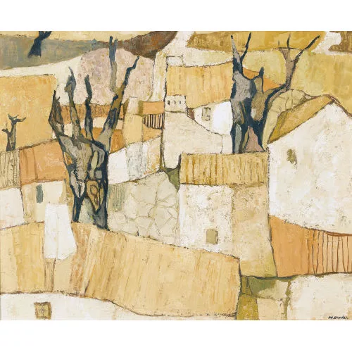 Charles Monnier — "Village provençale".