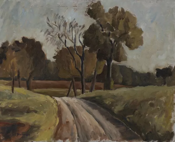 Charles MONNIER (1925-1993), "Campagne", huile sur toile — DognyAuction
