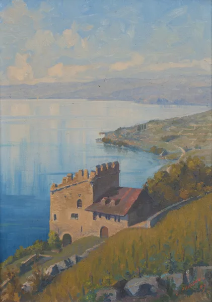 Charles Parisod — Vue du Léman depuis Lavaux