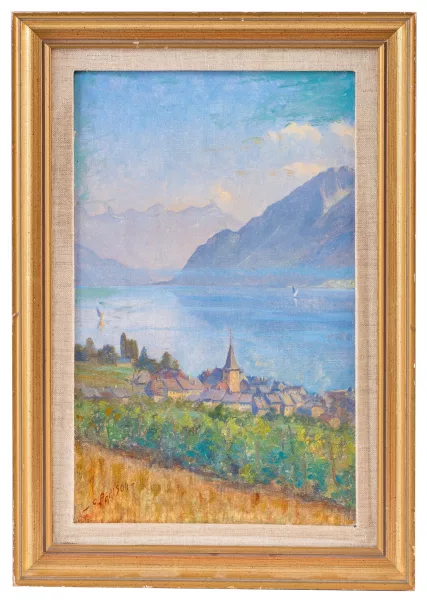 Charles Parisod — Le village de Cully